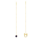 Adjustable 18k Plated Antlers Bracelet Amethyst Jewelry
