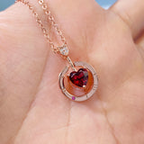 Double Side Heart Arrows Pendant Necklaces Sterling Silver 925 Jewelry