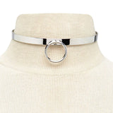 Round Personality Punk Necklace Choker Femme Colares