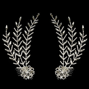 Women Hair Comb Rhinestone Bridal Tiaras Crystal Headband for Wedding