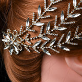 Women Hair Comb Rhinestone Bridal Tiaras Crystal Headband for Wedding