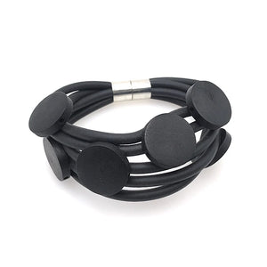 Leather Bracelet Women Charm Bracelet 9 Birthday Gift Punk Jewellery