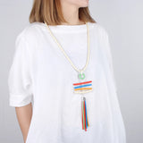 Sweet Girl Rubber Short Necklace Goth Pearl Jewelry Set