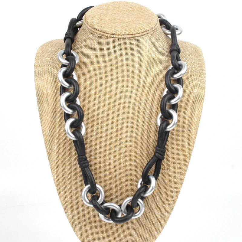 Punk Grunge Rubber Necklace Pendant Ladies Necklace