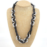 Punk Grunge Rubber Necklace Pendant Ladies Necklace