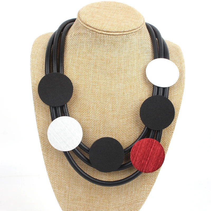 Vintage Punk Gothic Style Rubber Necklace