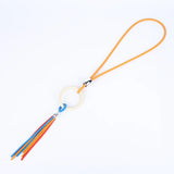 Colorful Tassel Pendant Gothic Rubber Necklace for Women