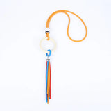 Colorful Tassel Pendant Gothic Rubber Necklace for Women