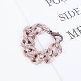 Chunky Cuban Thick Chain Bracelet Women Punk Metal Bracelet