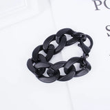Chunky Cuban Thick Chain Bracelet Women Punk Metal Bracelet