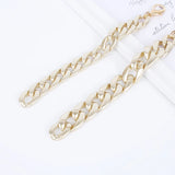 Chunky Cuban Thick Chain Bracelet Women Punk Metal Bracelet