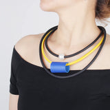 Leather Rubber Steampunk Gothic Short Necklace Streetwear Women's Jewelry