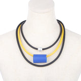 Leather Rubber Steampunk Gothic Short Necklace Streetwear Women's Jewelry