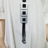 Long Pendant Necklaces For Women Statement Rubber Necklace Jewelry