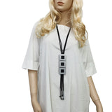 Long Pendant Necklaces For Women Statement Rubber Necklace Jewelry