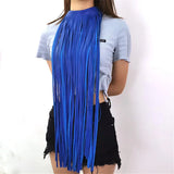 Leather Tassel Long Statement Necklace Punk Style Costume Jewelry Necklaces