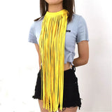 Leather Tassel Long Statement Necklace Punk Style Costume Jewelry Necklaces