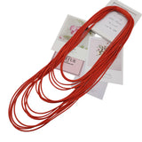 Silicone Rope Long Necklace for Women Multi-layer Leather Material