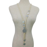 Aluminum Gothic Pendant Long Party Necklace Rubber Jewelry