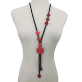 Aluminum Gothic Pendant Long Party Necklace Rubber Jewelry