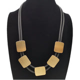 Geometric Pendant Necklace Women Choker Bright Punk Style Jewelry
