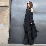 Women's Leather Tassel Necklace Long Chain Dress Accessory