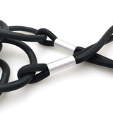Big Circle Pendant Rubber Choker Necklace for Women