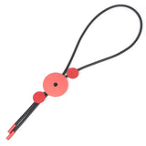 Red Aluminum Sheet Rubber Necklace Charm Mom Holiday Gift