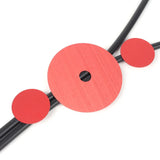 Red Aluminum Sheet Rubber Necklace Charm Mom Holiday Gift
