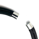 Square Aluminum Sheet Rubber Choker Necklace