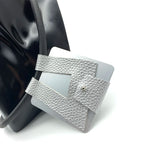 Square Aluminum Sheet Rubber Choker Necklace