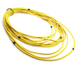 Women's Yellow Synthetic Leather Necklace 2021 Fashion Pendant