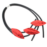 Leaf Aluminum Short Necklace Women's Rubber Necklace