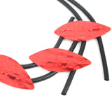 Leaf Aluminum Short Necklace Women's Rubber Necklace