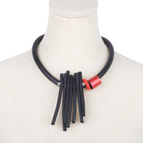 One Piece Pendant Vintage Goth Rubber Necklace For Women Jewelry
