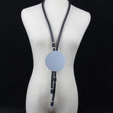 Rubber Necklace Gothic Ladies Thick Necklace Art Jewelry Pendant