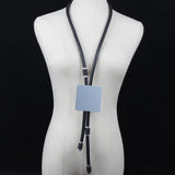 Rubber Necklace Gothic Ladies Thick Necklace Art Jewelry Pendant