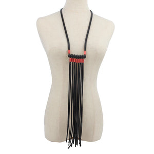 Ladies Fringe Necklace Rubber Charm Mom Holiday Gift