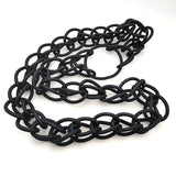 Punk Hyperbole Collar Necklace Rubber Rope Jewelry For Women