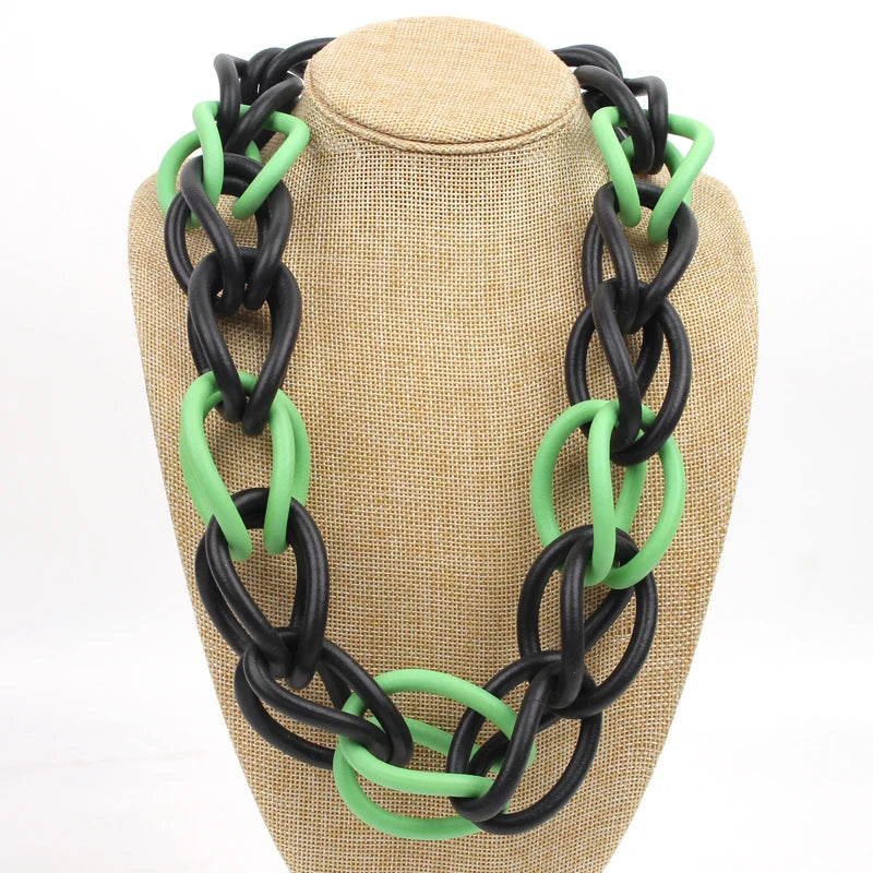 Spring Ladies Gothic Rubber Necklace