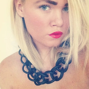 Spring Ladies Gothic Rubber Necklace