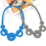 Summer Versatile Rubber Necklace Ladies Gothic Unique Leather Necklace