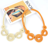 Summer Versatile Rubber Necklace Ladies Gothic Unique Leather Necklace
