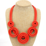 Summer Versatile Rubber Necklace Ladies Gothic Unique Leather Necklace