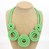 Summer Versatile Rubber Necklace Ladies Gothic Unique Leather Necklace