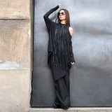 Leather Tassel Necklace Women's Long Chain Dress Accessories