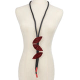 Winter Everyday Leaf Long Necklace Women's Classic Rubber Necklace Gothic