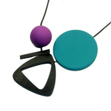 Personality Wood Geometry Necklace V-Shaped Clavicle Chain