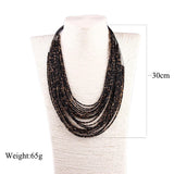 Exaggerated Bohemian Water Drop Multi-Layer Necklace