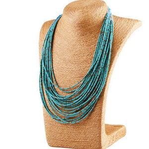 Exaggerated Bohemian Water Drop Multi-Layer Necklace